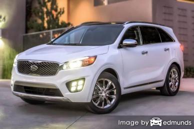 Insurance rates Kia Sorento in Sacramento