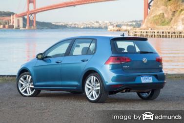 Insurance rates Volkswagen Golf in Sacramento